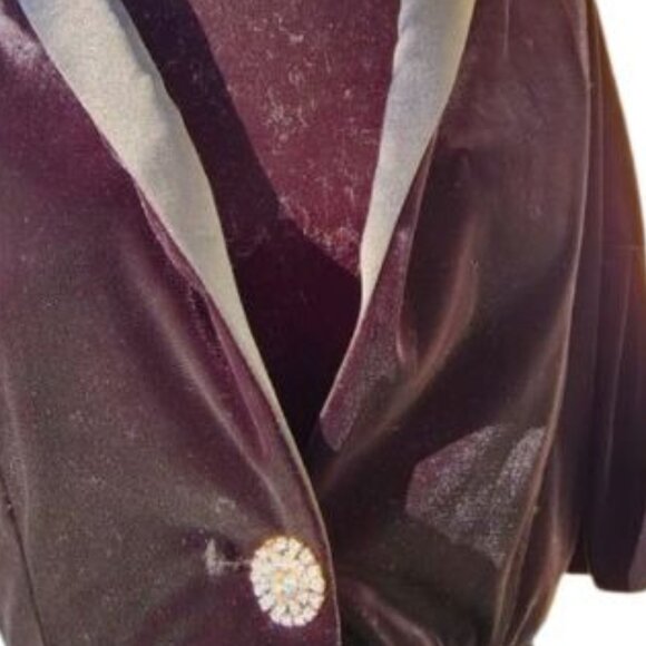 Evening Cocktail Wedding Velvet Crystal Jacket Cardigan Coat Bolero Cover Cape - Picture 14 of 16
